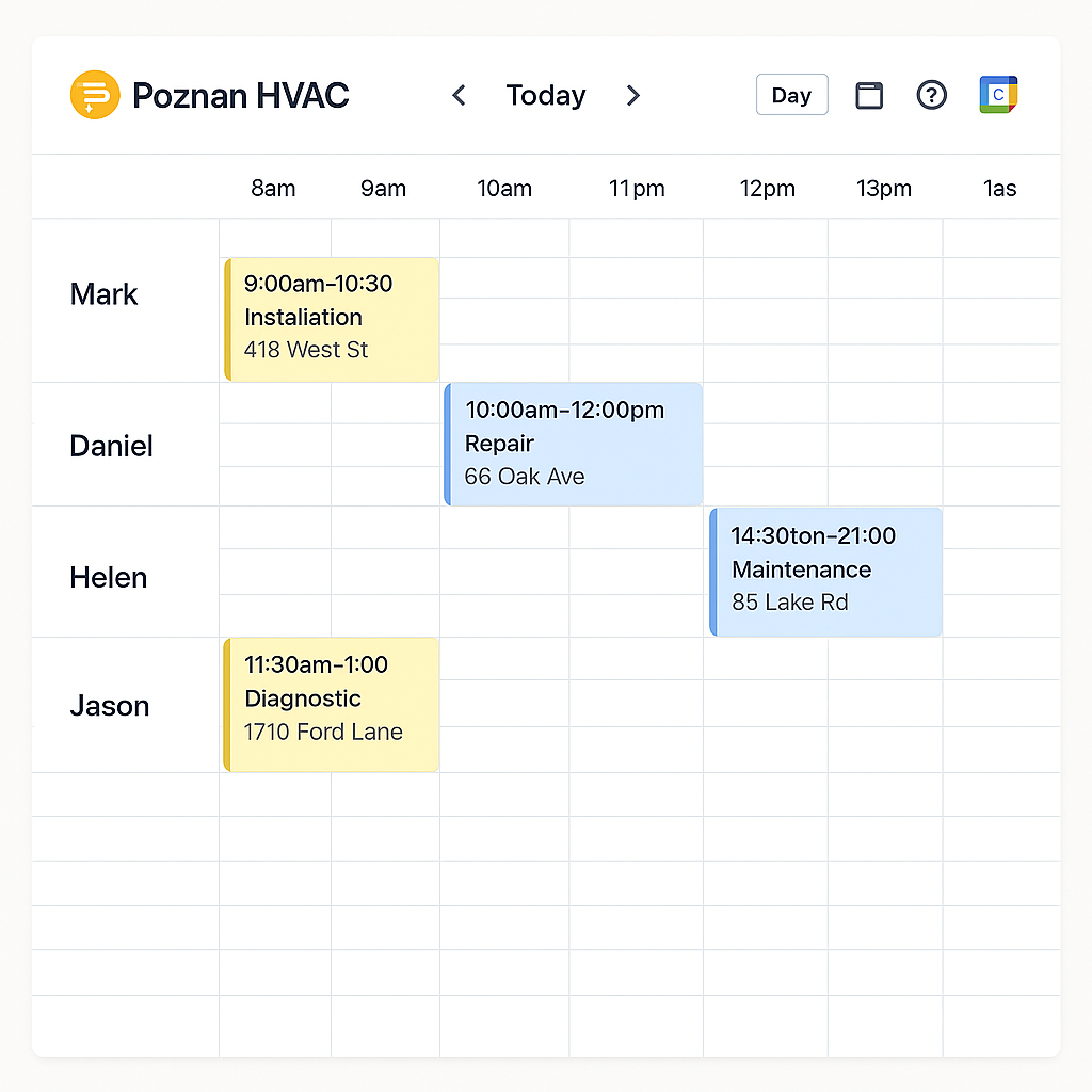 ClimaFlow scheduling in Poznan