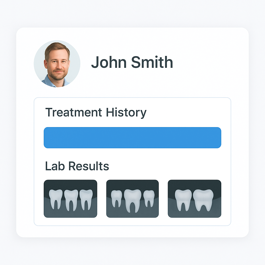 DentalFlow patient records dashboard in Poznan