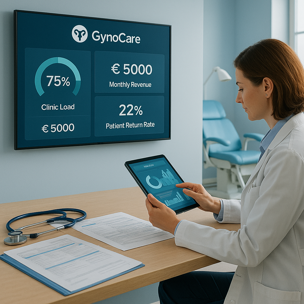 GynoCare Automation analytics dashboard