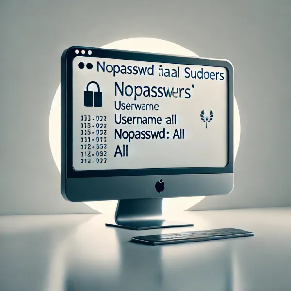 NOPASSWD файл Sudoers, включите NOPASSWD для пользователя